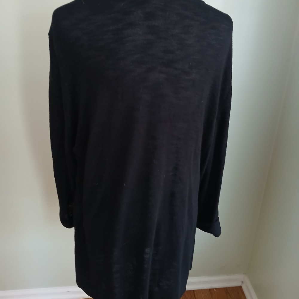 2/$15 Terra & Sky Plus Size Top Open Front Jacket Combo - Picture 4 of 5